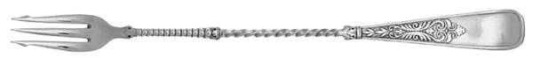 Assyrian (Silverplate, 1887, No Monograms) Long Handle Pickle/Olive Fork