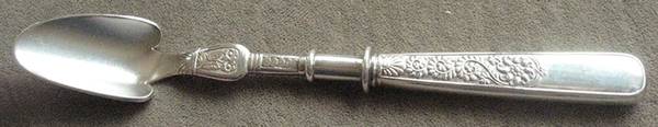 Assyrian (Silverplate, 1887, No Monograms) Solid Cheese Scoop