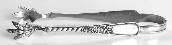 Assyrian (Silverplate, 1887, No Monograms) Sugar Tongs
