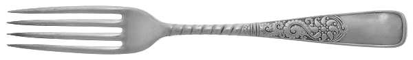 Assyrian (Silverplate, 1887, No Monograms) Fork