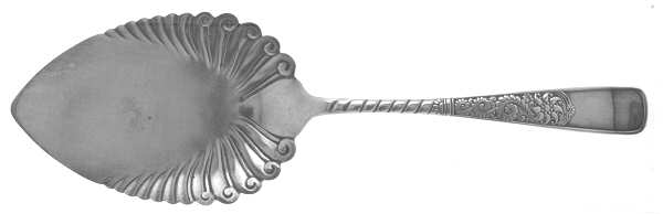 Assyrian (Silverplate, 1887, No Monograms) Large Solid Pie Knife