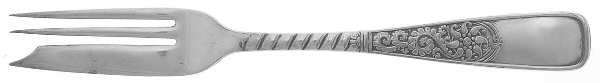 Assyrian (Silverplate, 1887, No Monograms) Pastry Fork