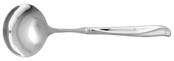 Autumn Leaf (Stainless) Gravy Ladle with No Spout Stainless Bowl HC