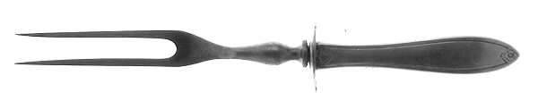 Autocrat (Sterling, 1923) Small Steak Carving Fork with Stainless Prongs