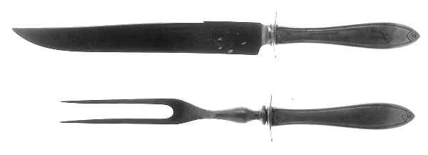 Autocrat (Sterling, 1923) Small Stainless Blade 2-Piece Steak Carving Set