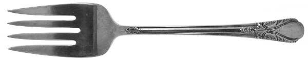 Avalon-Cabin (Slpt, 1940) Medium Solid Cold Meat Serving Fork