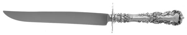 Avalon (Sterling, 1900) Large Carving/Roast Knife StnlBl w/Sterling Guard