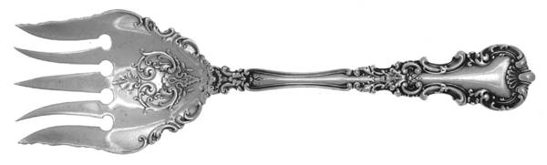 Avalon (Sterling, 1900) Large Solid Tined Sardine Serving Fork