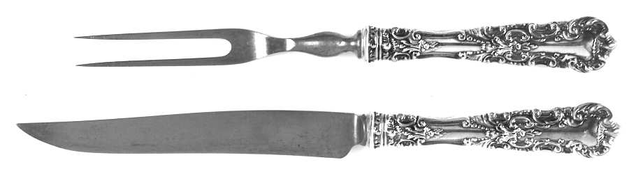 Avalon (Sterling, 1900) Small Stainless Blade 2-Piece Steak Carving Set