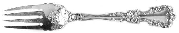 Avalon (Sterling, 1900) Individual Solid Fish Fork