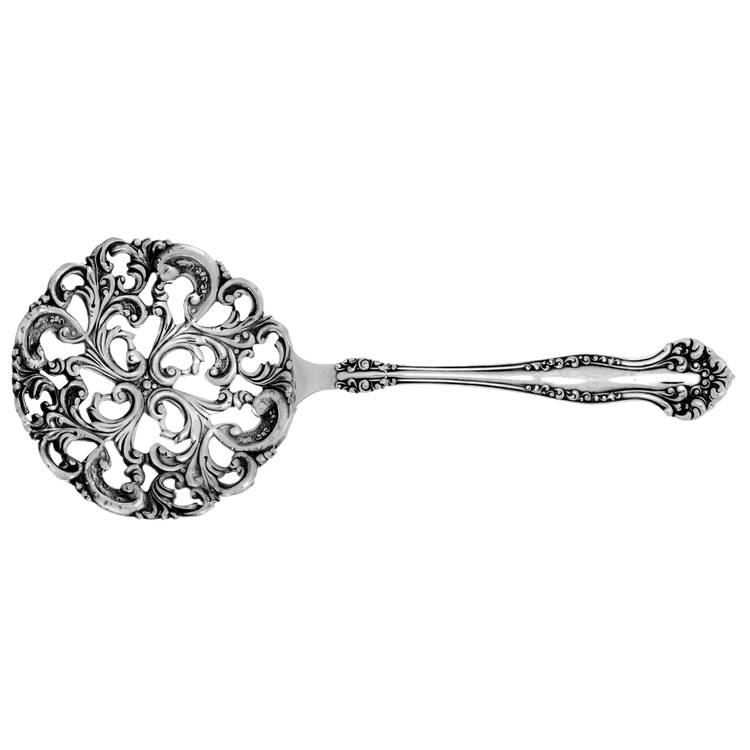 Avon (Silverplate, 1901) Solid Bon Bon Spoon with Pierced Bowl