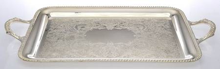 Avon (Silverplate, Hollowware) Medium Silverplate Waiter Tray