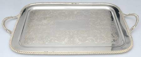 Avon (Silverplate, Hollowware) Large Silverplate Waiter Tray