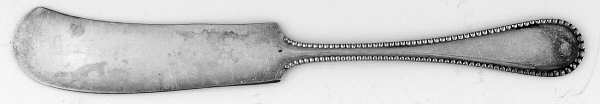Beaded (Silverplate, 1910) Flat Handle Butter Spreader