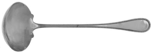Beaded (Silverplate, 1910) Punch Ladle Solid Piece