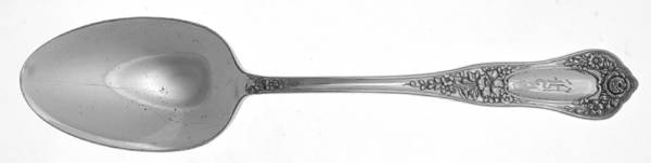 Beauty (Silverplate, 1909) Monogram Tablespoon (Serving Spoon)