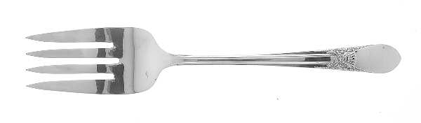 Beloved (Silverplate, 1940) Medium Solid Cold Meat Serving Fork