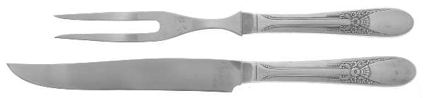Beloved (Silverplate, 1940) Small Stainless Blade 2-Piece Steak Carving Set