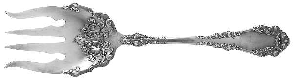 Berkshire (Silverplate, 1897) Large Solid Fish Serving Fork