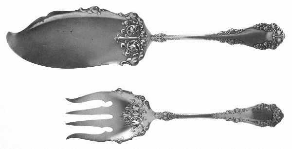 Berkshire (Silverplate, 1897) 2 Piece Large Solid Fish Serving Set