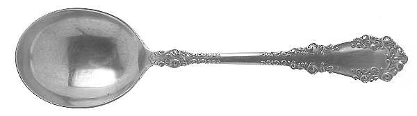 Berkshire (Silverplate, 1897) Round Bowl Soup Spoon (Gumbo) by International Silver