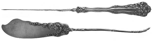 Berwick (Silverplate, 1904) Flat Twisted Handle Master Butter Knife