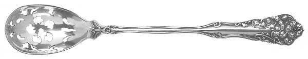 Berwick (Silverplate, 1904) Pierced Bowl Short Handle Olive Spoon