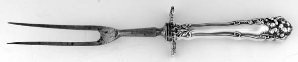 Berwick (Silverplate, 1904) Large Stainless-Prong Roast Carving Fork