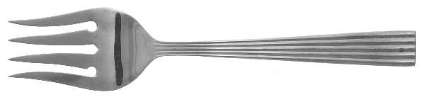Bijou (Stainless) Medium Solid Cold Meat Serving Fork