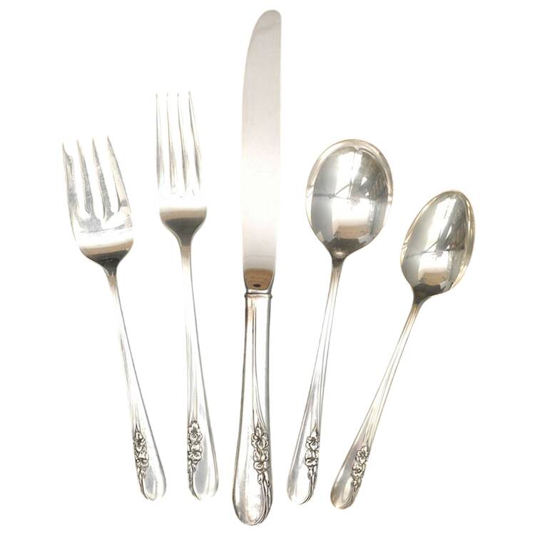 Blossom Time (Sterling, 1950) 40 Piece Estate Set by International Silver