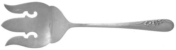 Blossom Time (Sterling, 1950) Solid Salad Serving Fork by International Silver