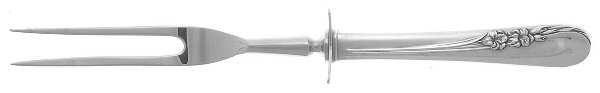 Blossom Time (Sterling, 1950) Carving Fork Small with Stainless Prongs HC