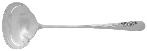 Blossom Time (Sterling, 1950) Solid Piece Cream Ladle by International Silver