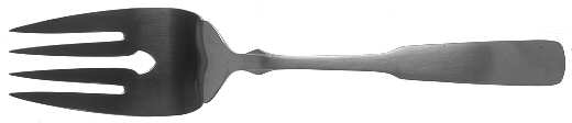 Boston Common (Stainless) Large Solid Cold Meat Serving Fork