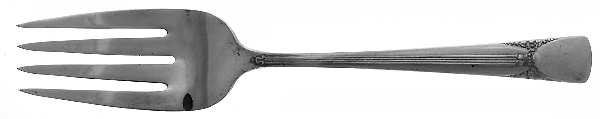 Bouquet-Embassy (Silverplate, 1939) Small Solid Cold Meat Serving Fork