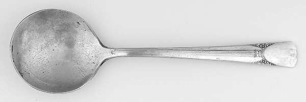Bouquet-Embassy (Silverplate, 1939) Round Bowl Soup Spoon (Bouillon)