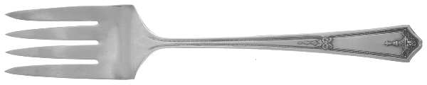 Bouquet-Vendome (Silverplate, 1924) Medium Solid Cold Meat Serving Fork