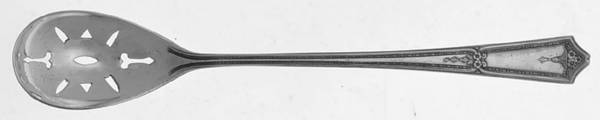 Bouquet-Vendome (Silverplate, 1924) Pierced Bowl Short Handle Olive Spoon