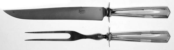 Brandon (Sterling, 1913) Small Steak 2-Piece Carving Set w/Stainless Blade by International Silver