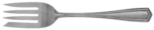 Brandon (Sterling, 1913) Small Solid Cold Meat Serving Fork