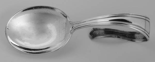 Brandon (Sterling, 1913) Curved Handle Baby Spoon by International Silver