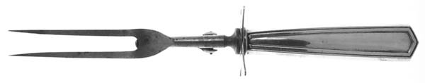 Brandon (Sterling, 1913) Large Stainless-Prong Roast Carving Fork by International Silver