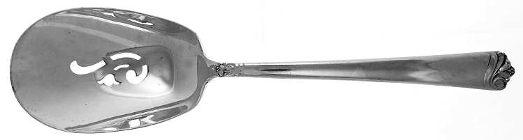 Bright Future (Silverplate, 1954) Solid Pierced Casserole Spoon