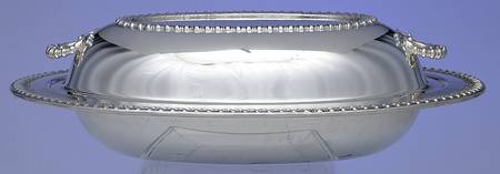 Brandon Hall (Silverplate, Hollowware) Double Vegetable Bowl