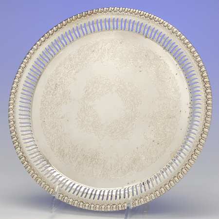 Brandon Hall (Silverplate, Hollowware) 10" Round Tray