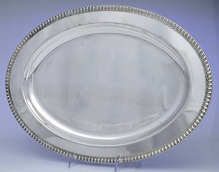 Brandon Hall (Silverplate, Hollowware) 16" Oval Serving Platter