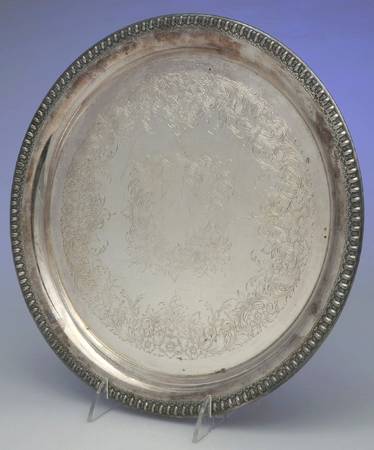 Brandon Hall (Silverplate, Hollowware) 12" Round Tray