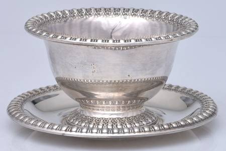 Brandon Hall (Silverplate, Hollowware) Silverplate Mayonnaise Bowl and Underplate