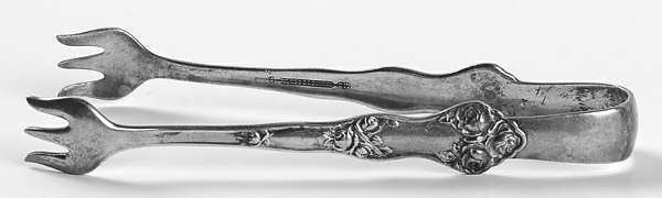 Bride (Silverplate, 1909) Sugar Tongs