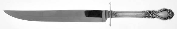 Brocade (Sterling, 1950) Large Stainless Blade Roast Carving Knife